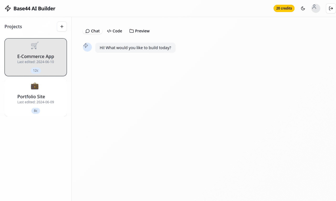 AI App Builder screenshot